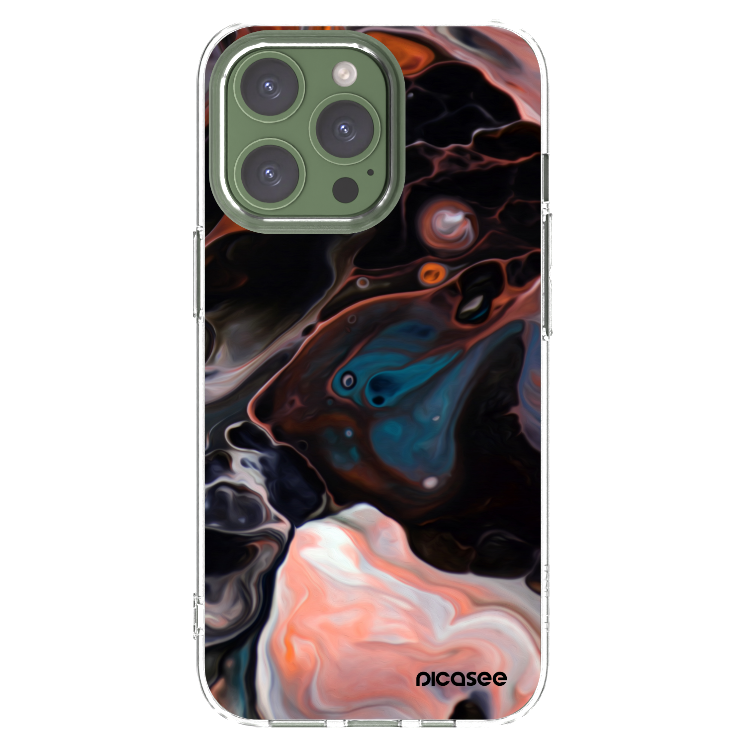 Picasee silikonski prozorni ovitek za Apple iPhone 13 Pro - Cream