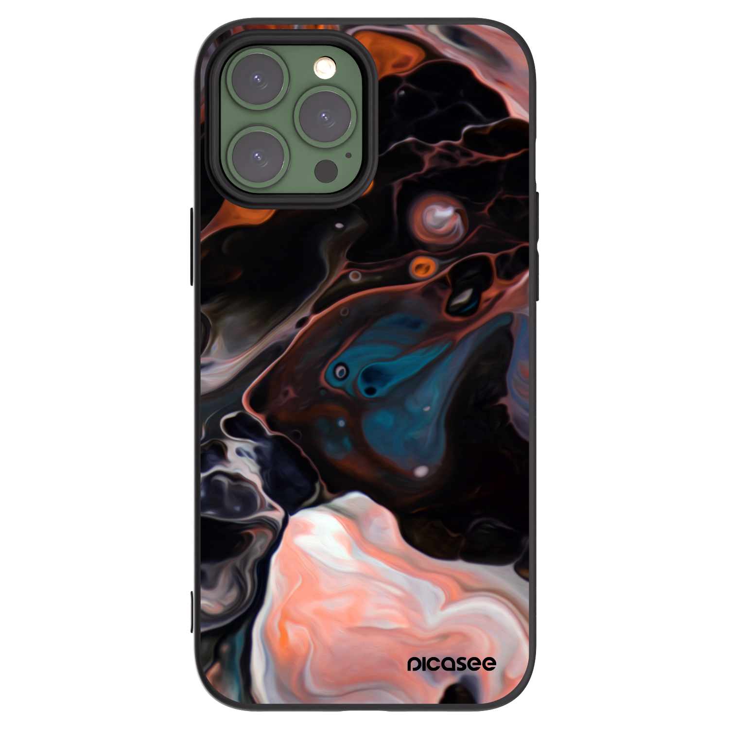 Picasee silikonski črni ovitek za Apple iPhone 13 Pro Max - Cream