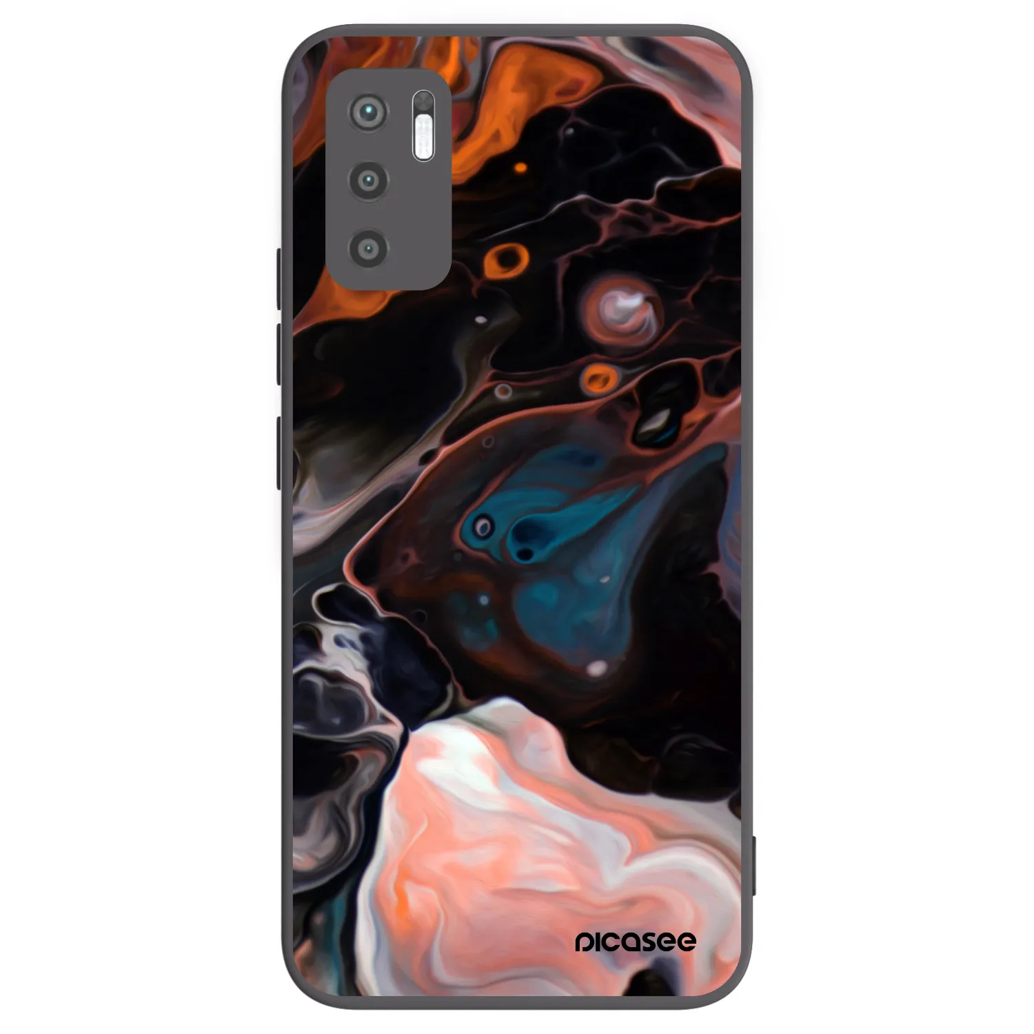 Picasee silikonski črni ovitek za Xiaomi Redmi Note 10 5G - Cream