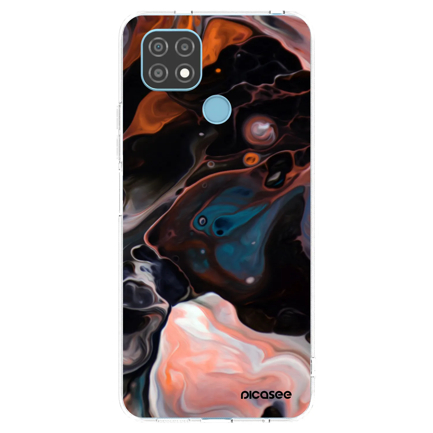 Picasee silikonski prozorni ovitek za Realme C21 - Cream