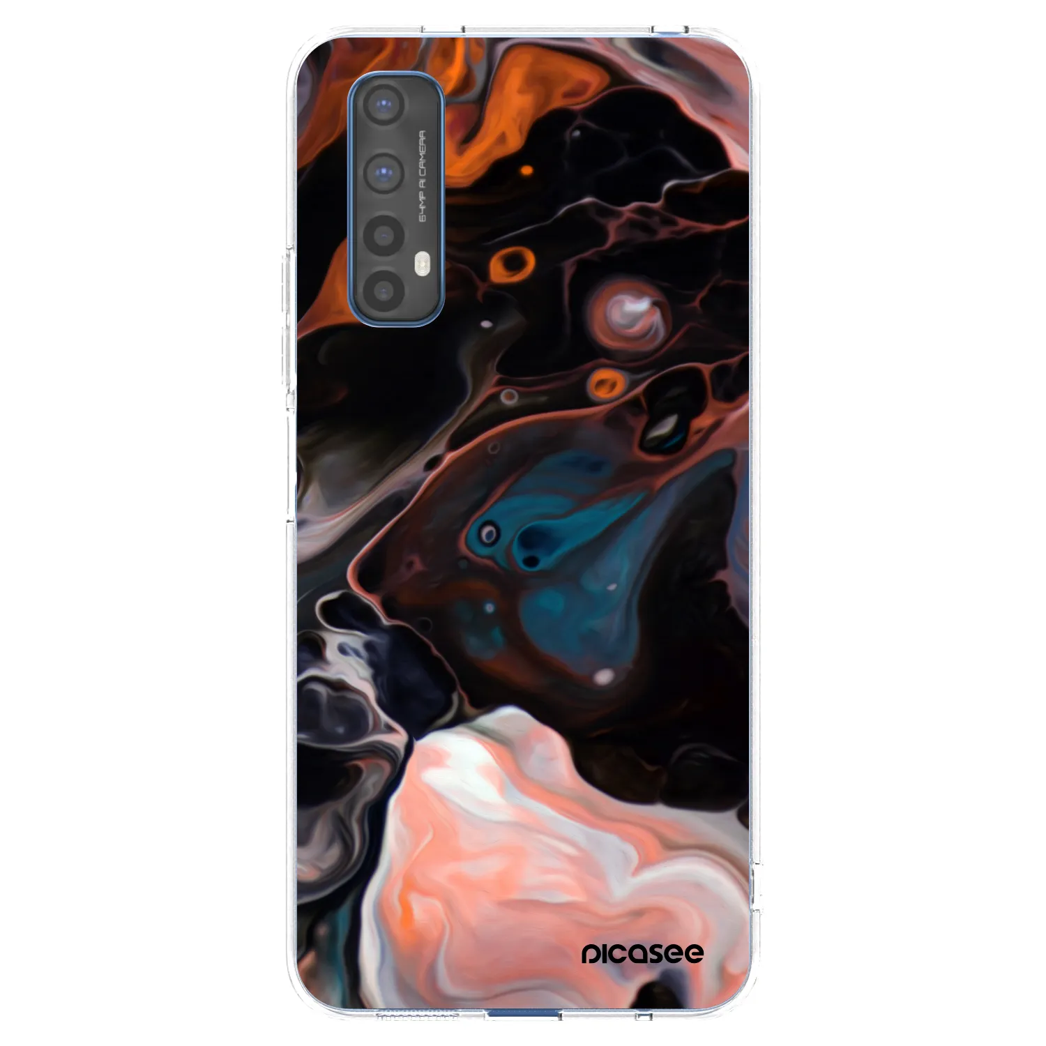 Picasee silikonski prozorni ovitek za Realme 7 - Cream