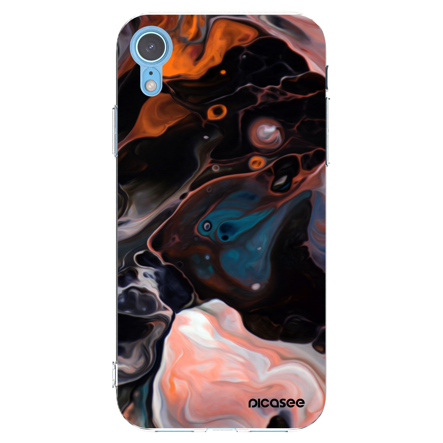 Picasee silikonski prozorni ovitek za Apple iPhone XR - Cream