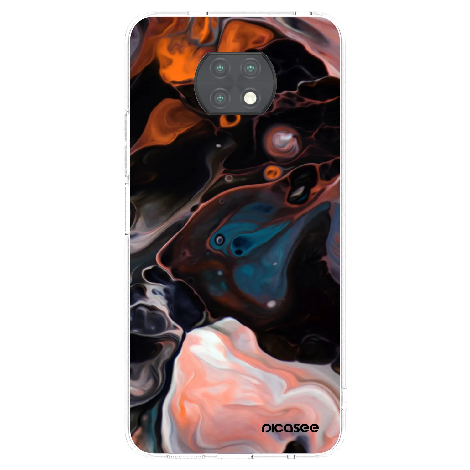 Picasee silikonski prozorni ovitek za Xiaomi Redmi Note 9T - Cream