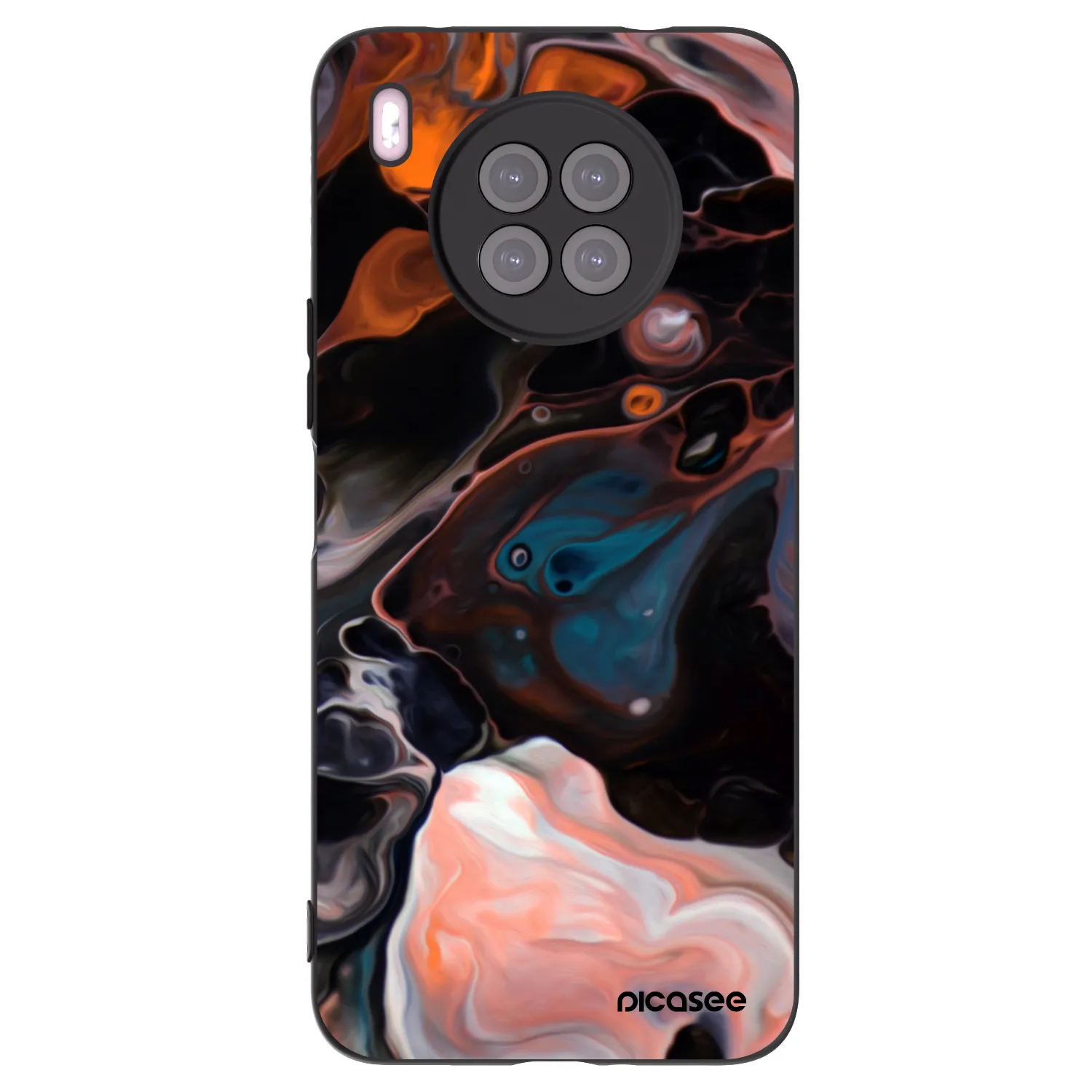 Picasee silikonski črni ovitek za Huawei Nova 8i - Cream