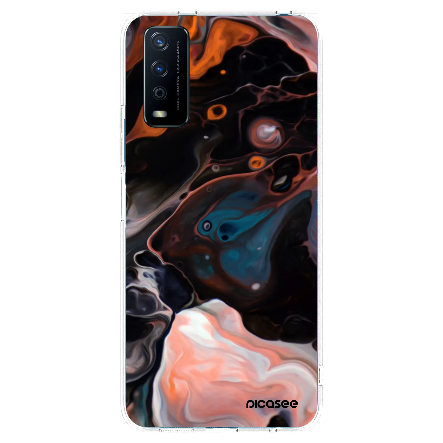 Picasee silikonski prozorni ovitek za Vivo Y11s - Cream