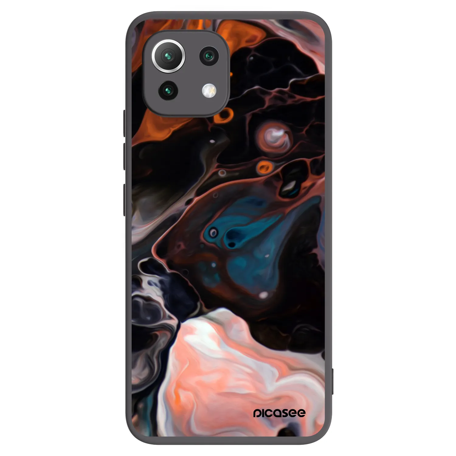 Picasee silikonski črni ovitek za Xiaomi 11 Lite 5G NE - Cream