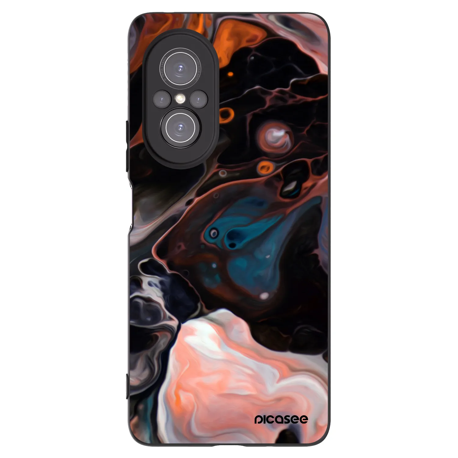 Picasee silikonski črni ovitek za Huawei Nova 9 SE - Cream
