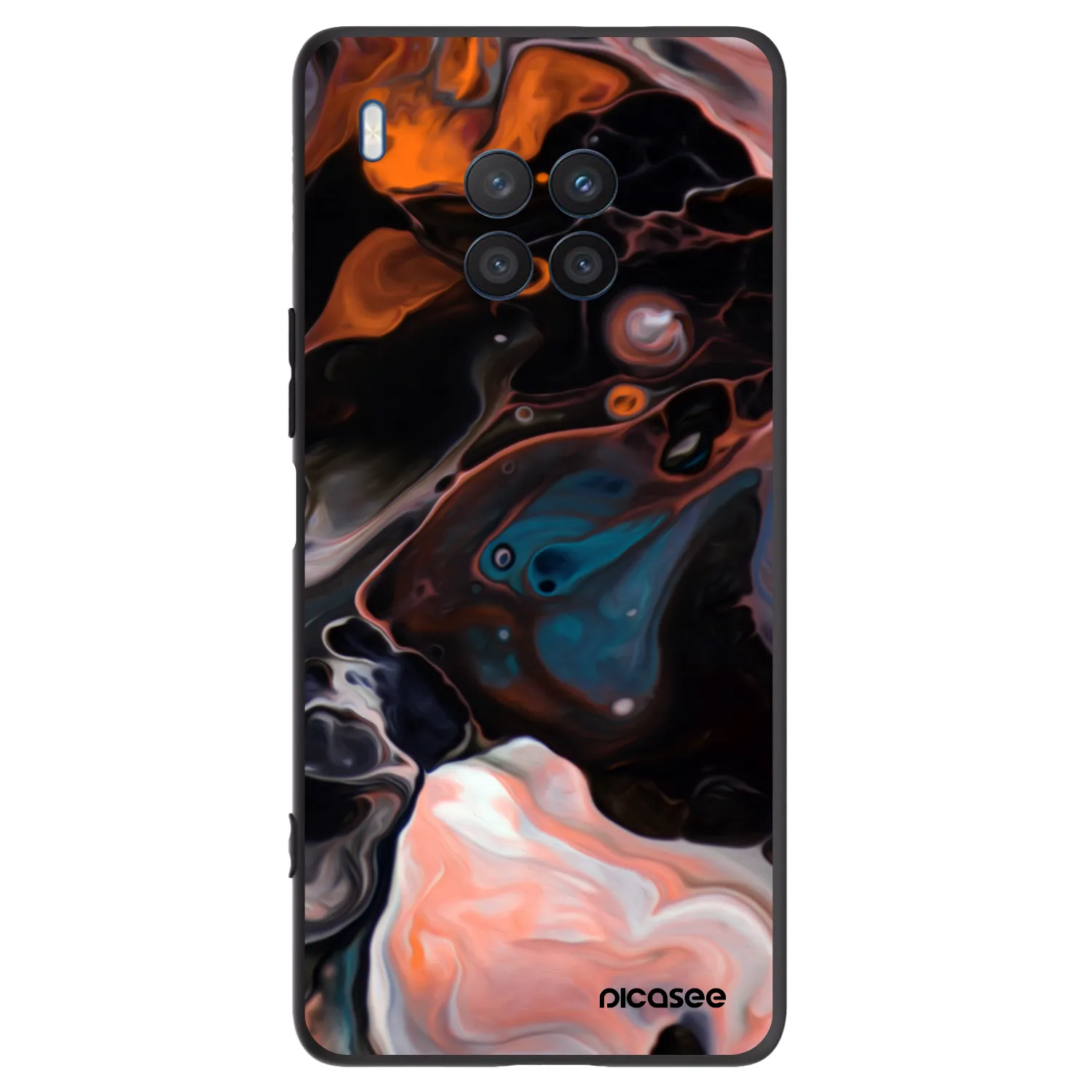 Picasee silikonski črni ovitek za Honor 50 Lite - Cream