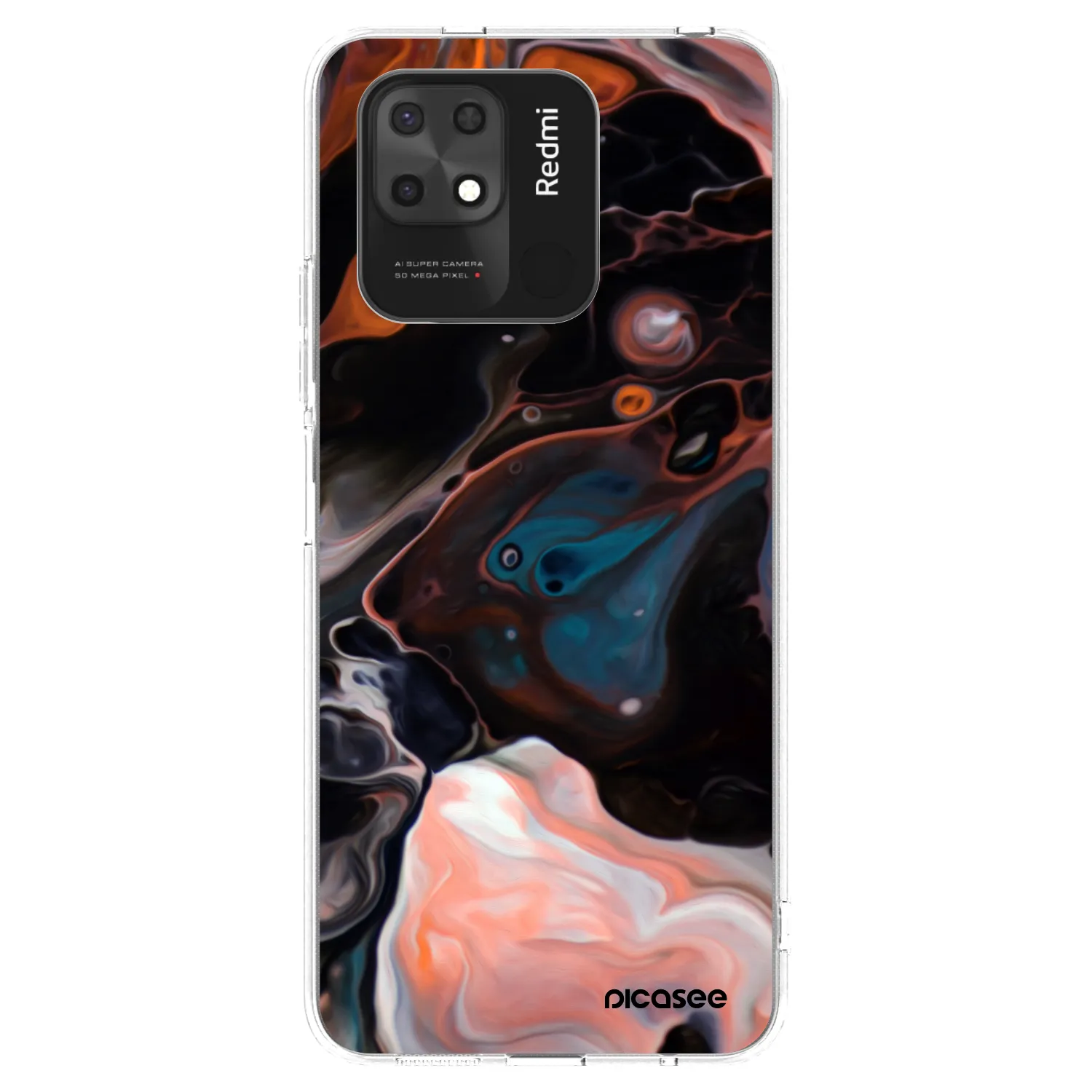 Picasee silikonski prozorni ovitek za Xiaomi Redmi 10C - Cream