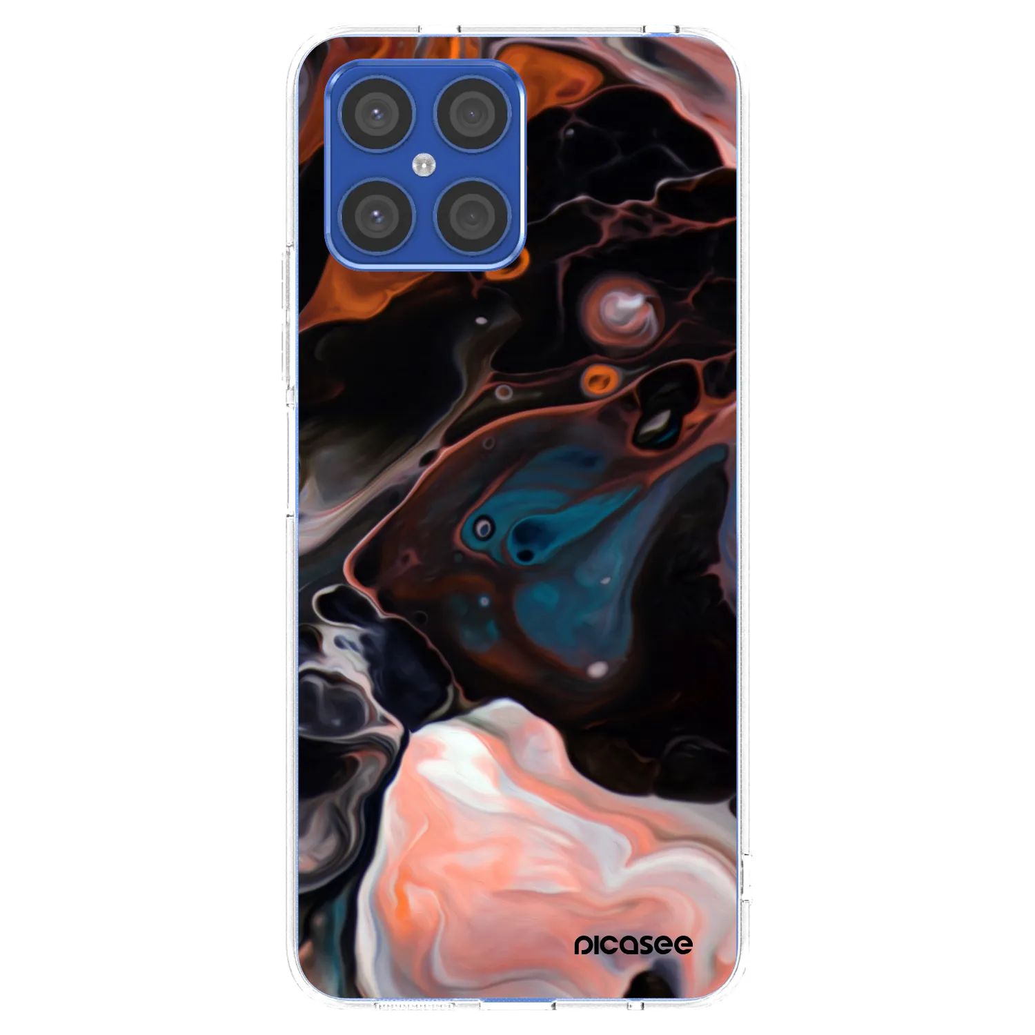 Picasee silikonski prozorni ovitek za Honor X8 4G - Cream