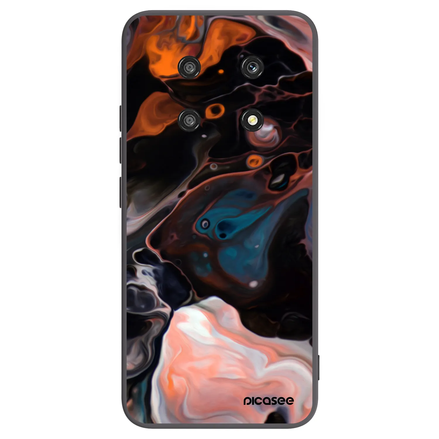 Picasee silikonski črni ovitek za Honor Magic4 Lite 5G - Cream