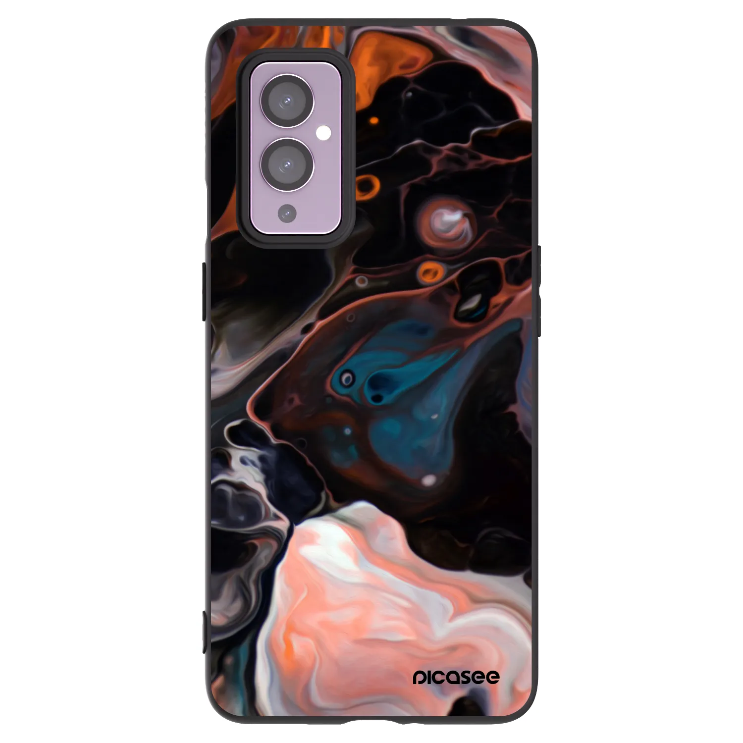 Picasee silikonski črni ovitek za OnePlus 9 - Cream