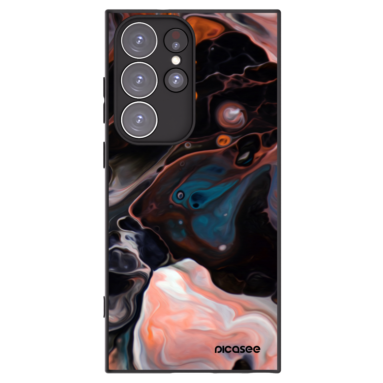 Picasee silikonski črni ovitek za Samsung Galaxy S23 Ultra 5G - Cream