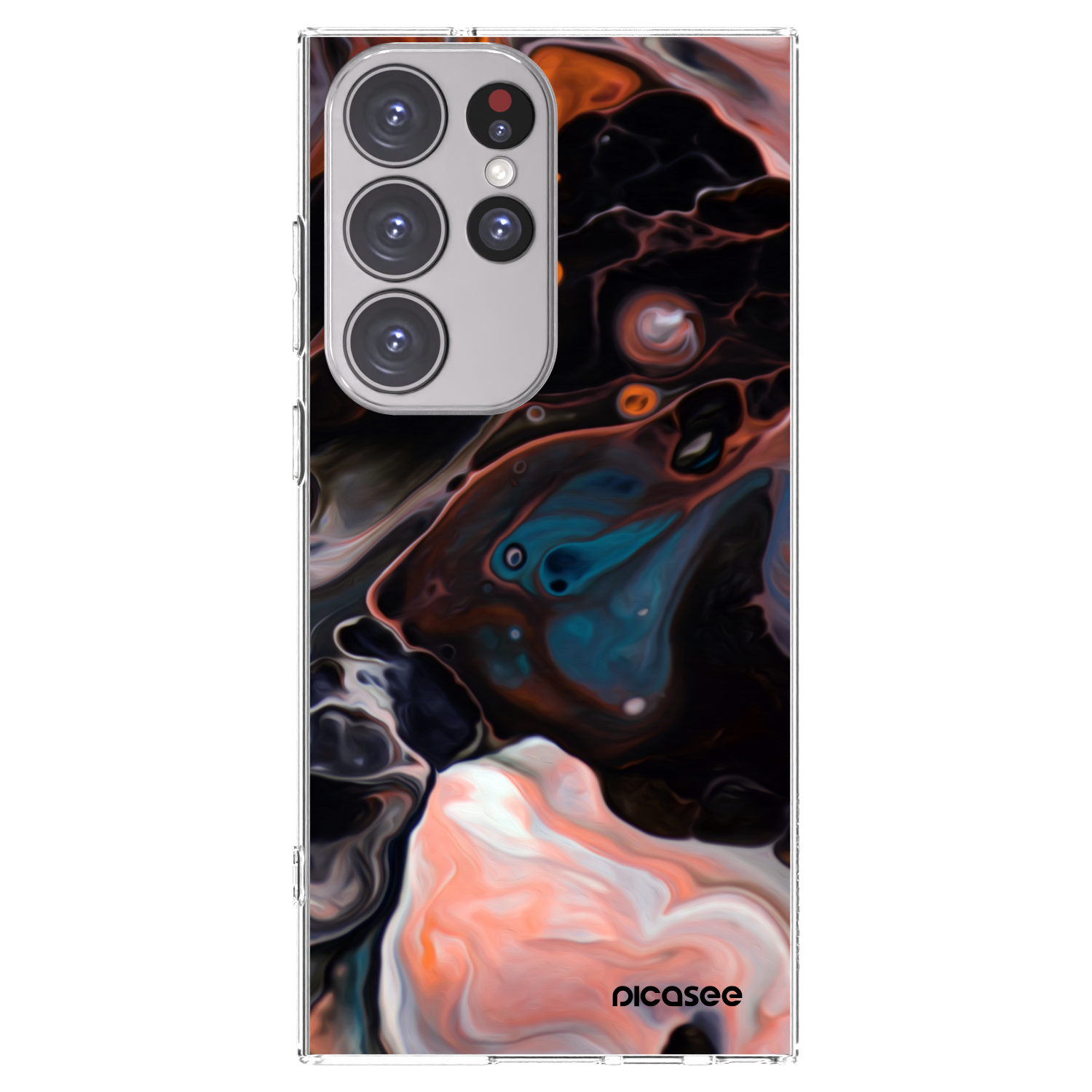 Picasee silikonski prozorni ovitek za Samsung Galaxy S23 Ultra 5G - Cream