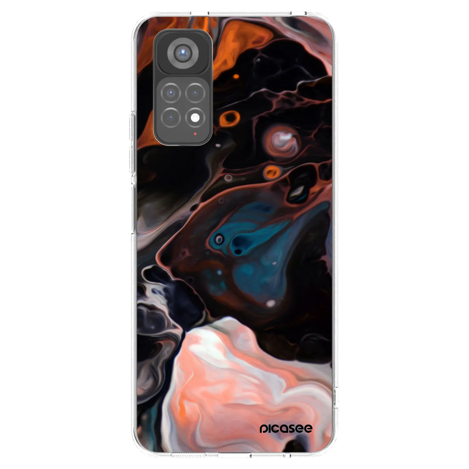 Picasee silikonski prozorni ovitek za Xiaomi Redmi Note 11S 5G - Cream