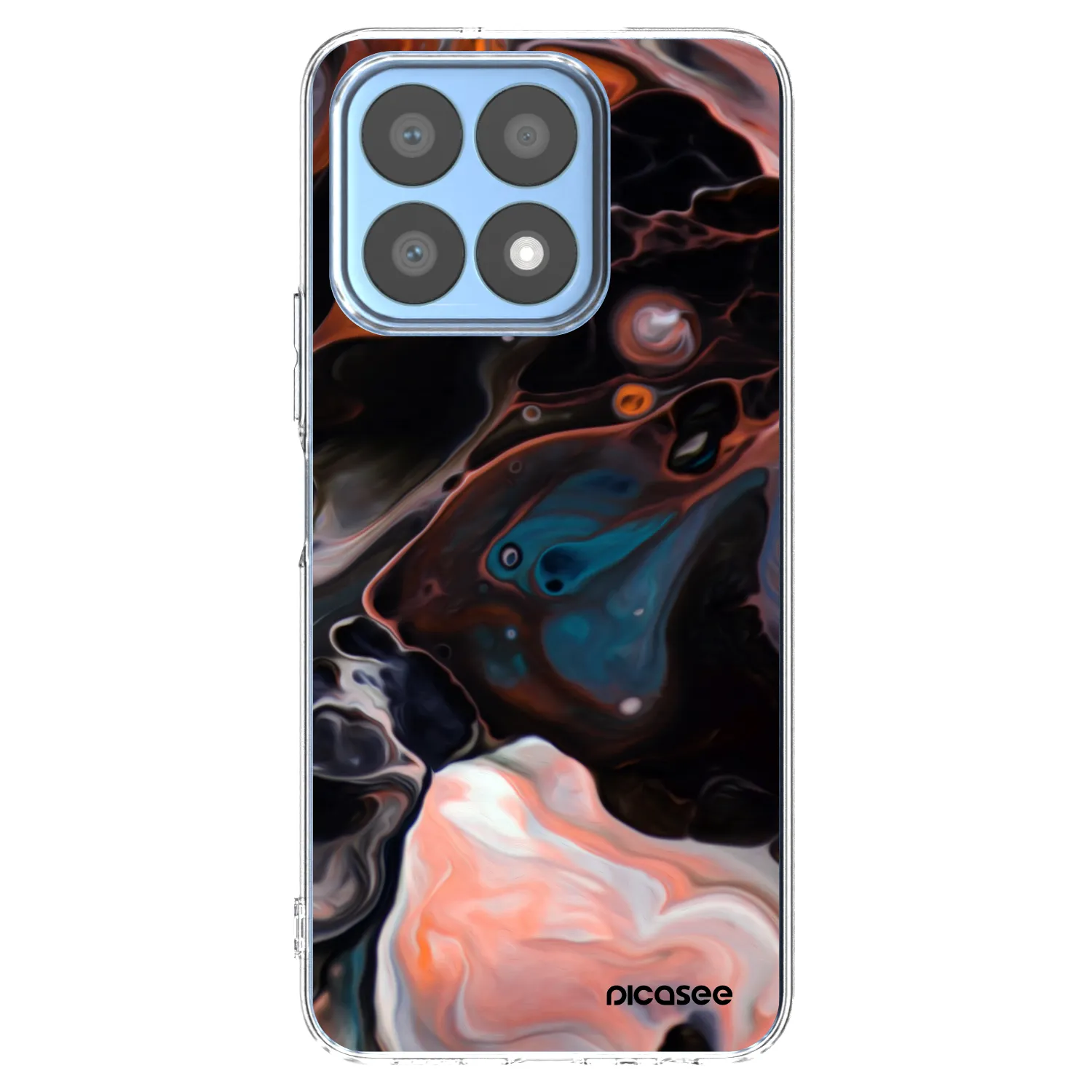 Picasee silikonski prozorni ovitek za Honor X8a - Cream