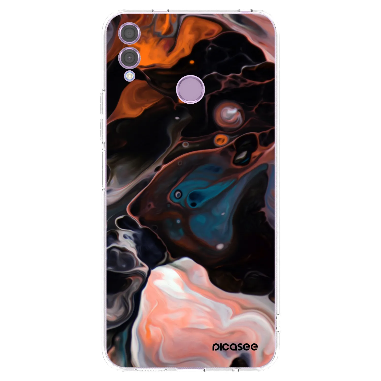 Picasee silikonski prozorni ovitek za Honor 8X - Cream