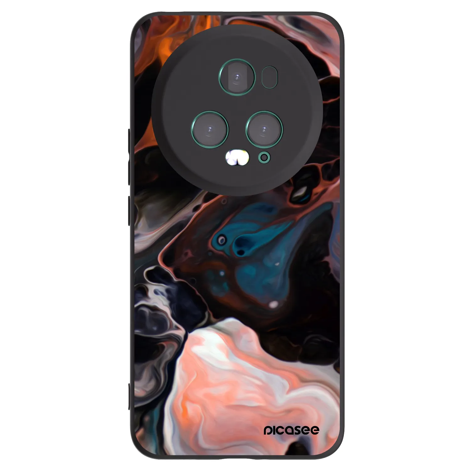 Picasee silikonski črni ovitek za Honor Magic5 Pro - Cream