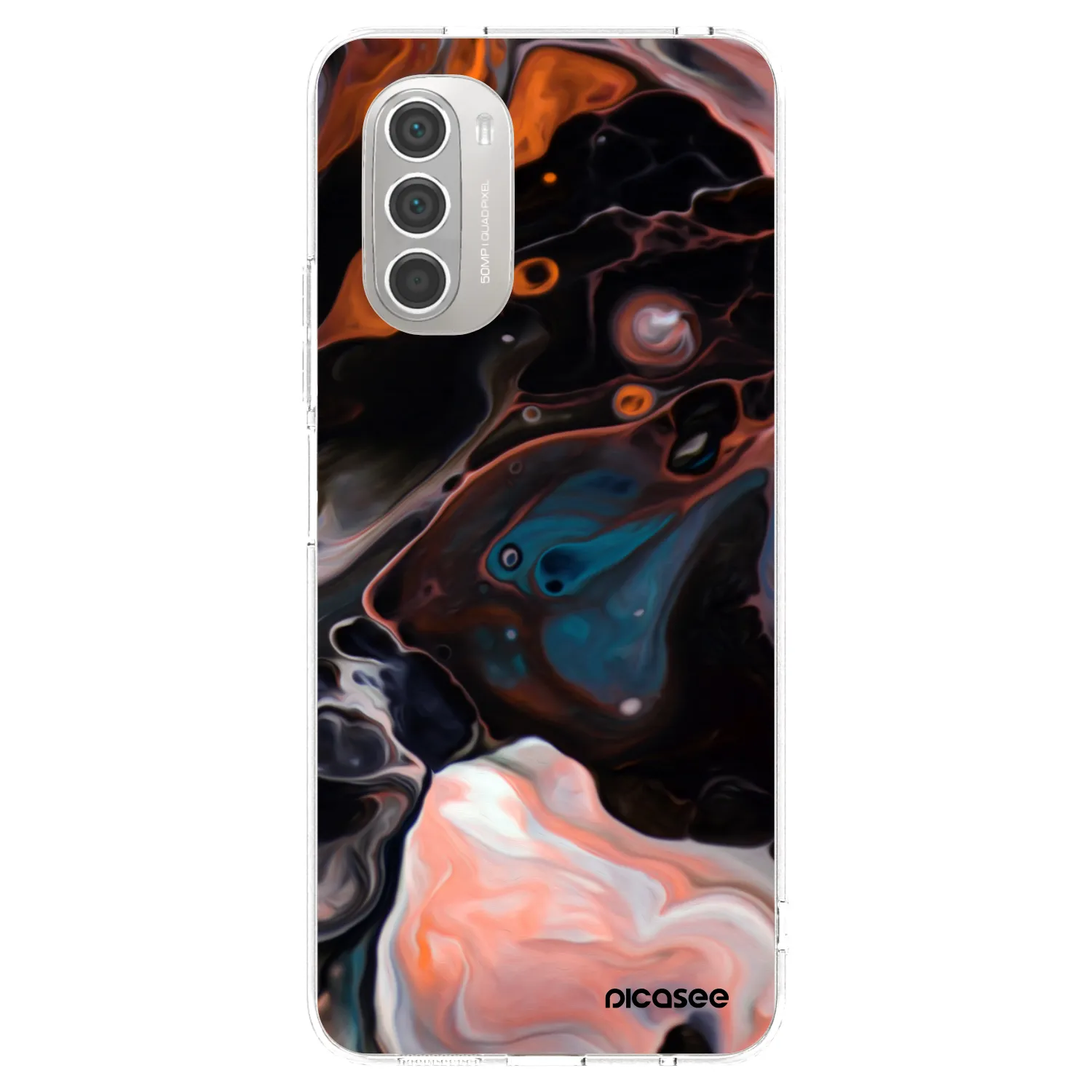 Picasee silikonski prozorni ovitek za Motorola Moto G51 - Cream