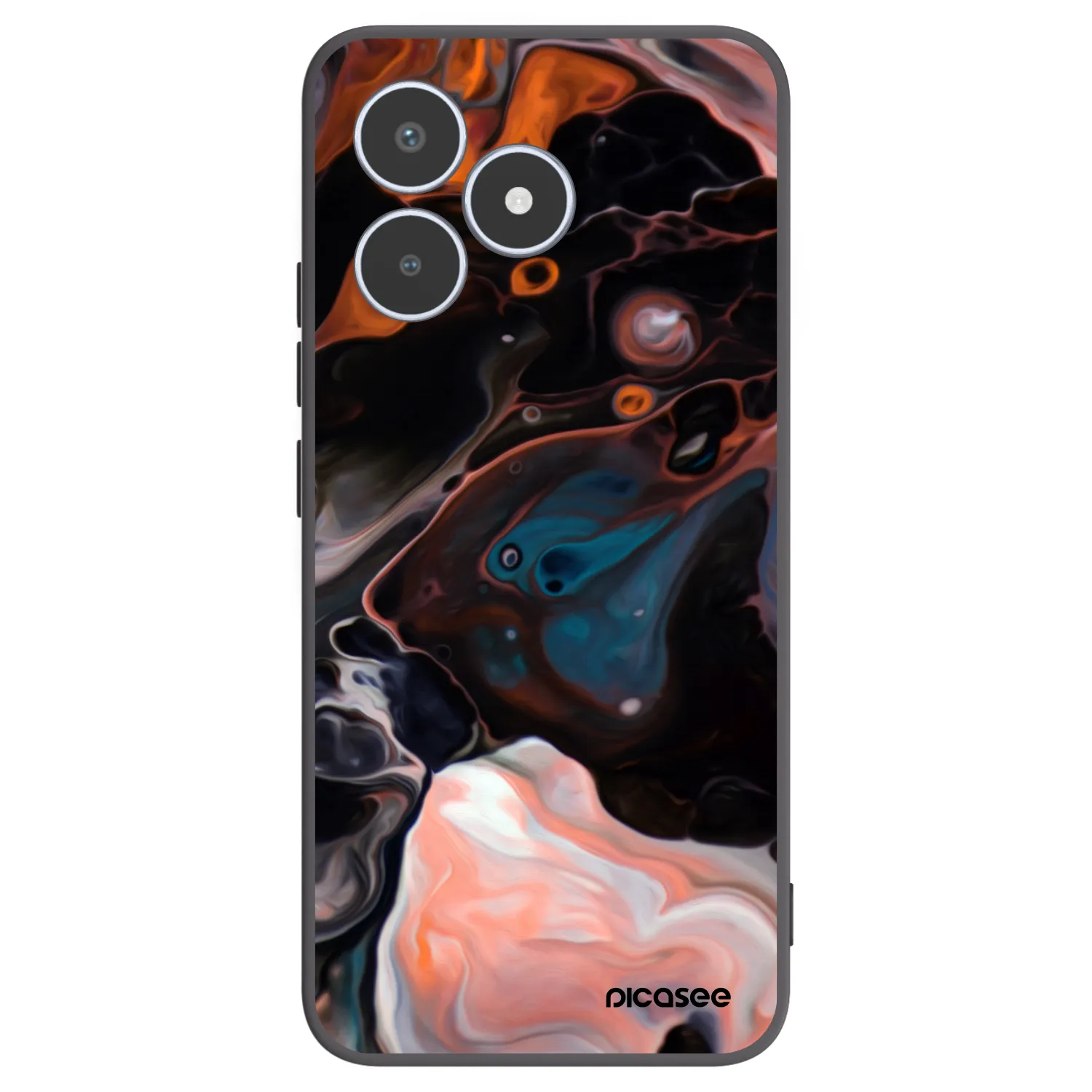 Picasee silikonski črni ovitek za Realme C53 - Cream