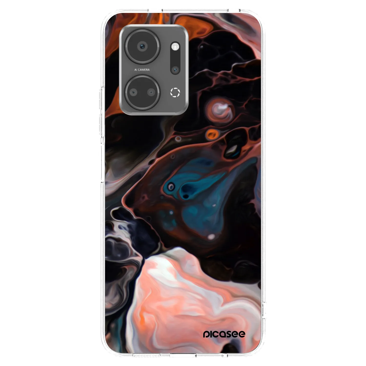 Picasee silikonski prozorni ovitek za Honor X7a - Cream