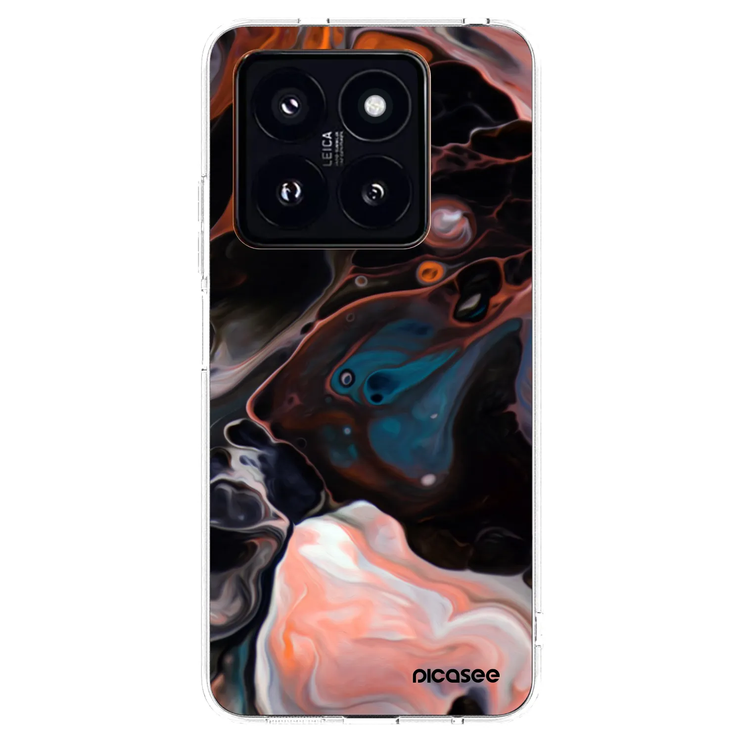 Picasee silikonski prozorni ovitek za Xiaomi 14 Pro - Cream