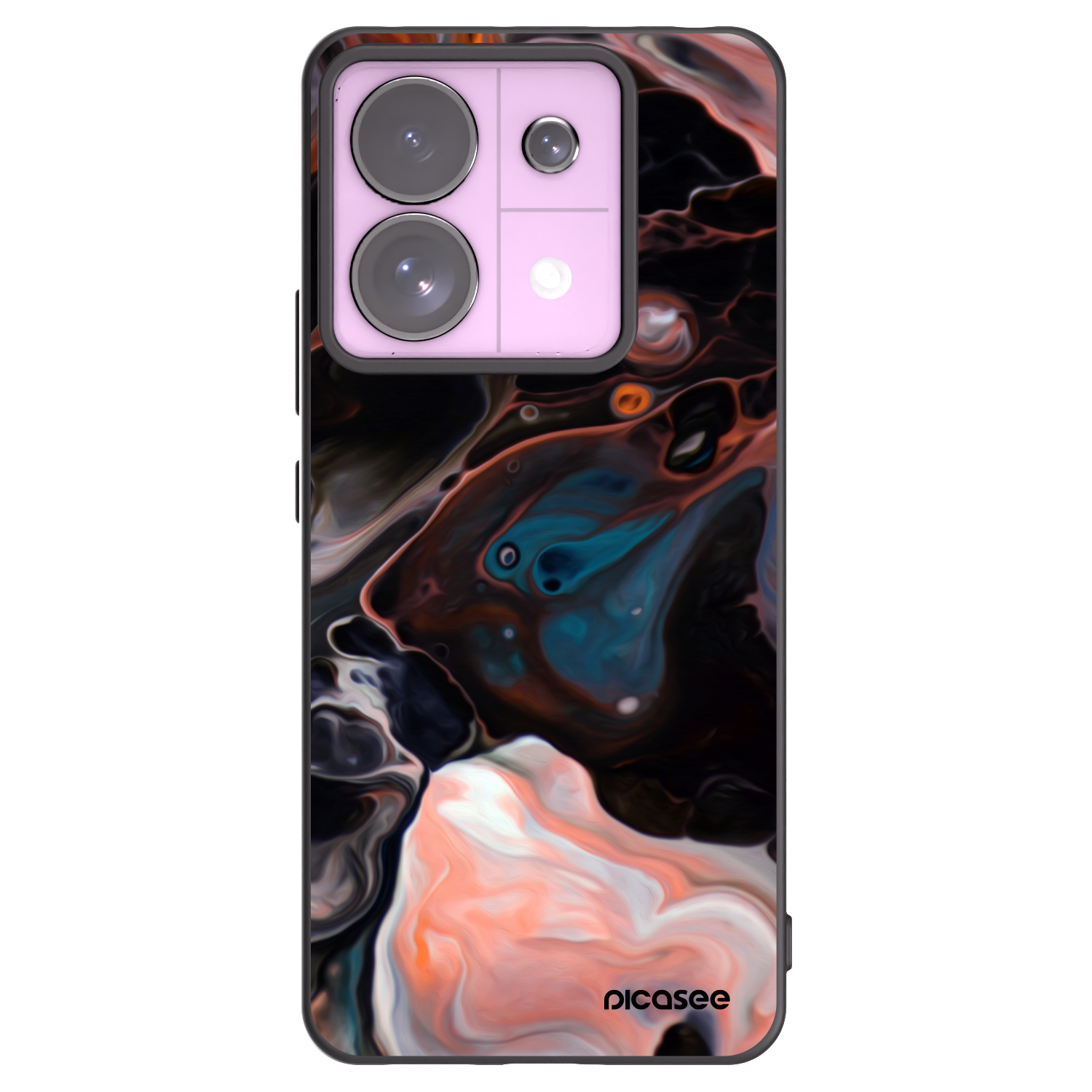 Picasee silikonski črni ovitek za Xiaomi Redmi Note 13 Pro 5G - Cream