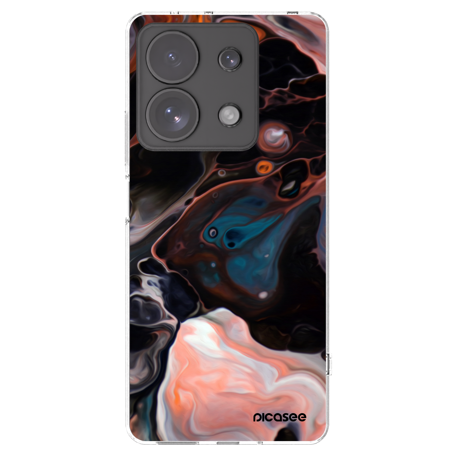 Picasee silikonski prozorni ovitek za Xiaomi Redmi Note 13 Pro 4G - Cream