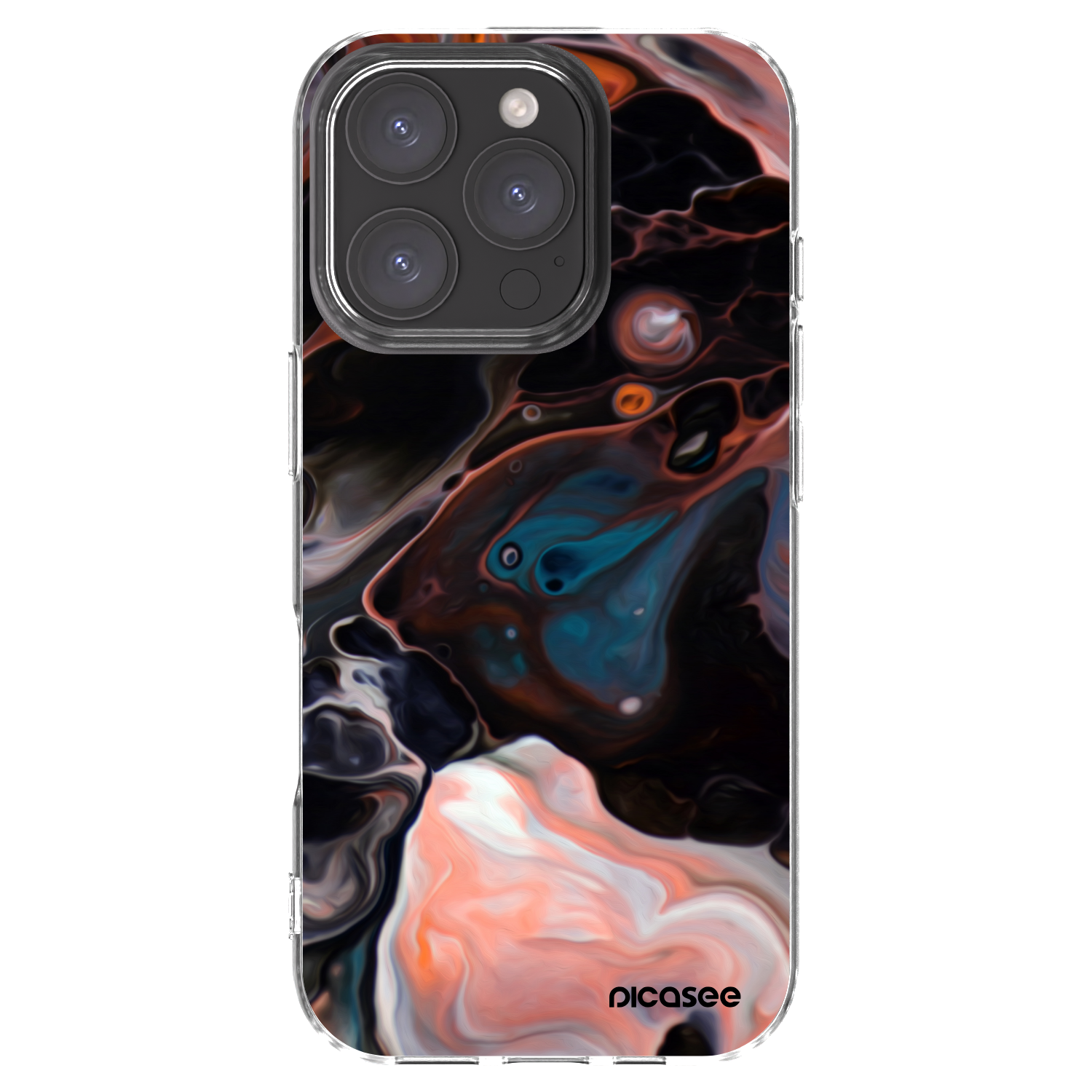 Picasee silikonski prozorni ovitek za Apple iPhone 16 Pro - Cream