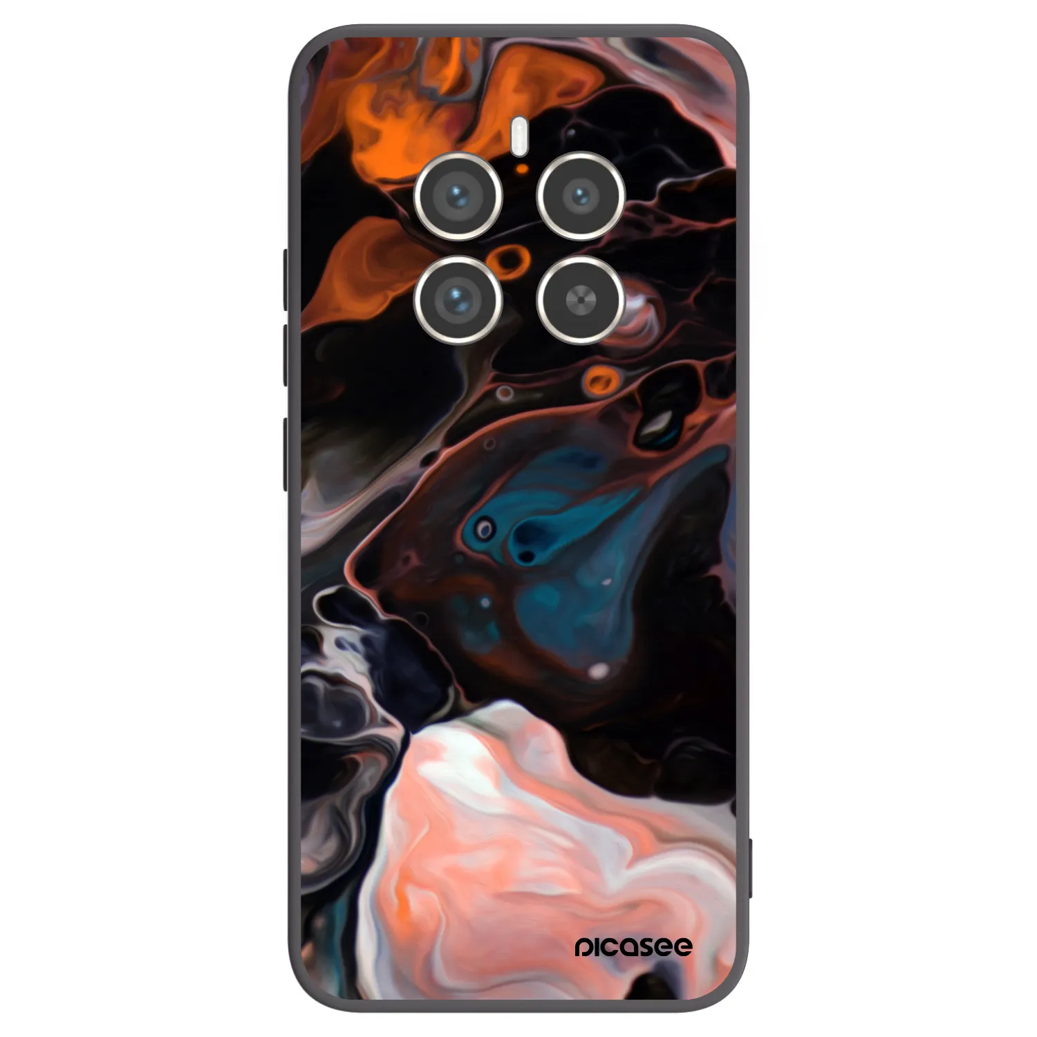 Picasee silikonski črni ovitek za Realme 12 Pro 5G - Cream
