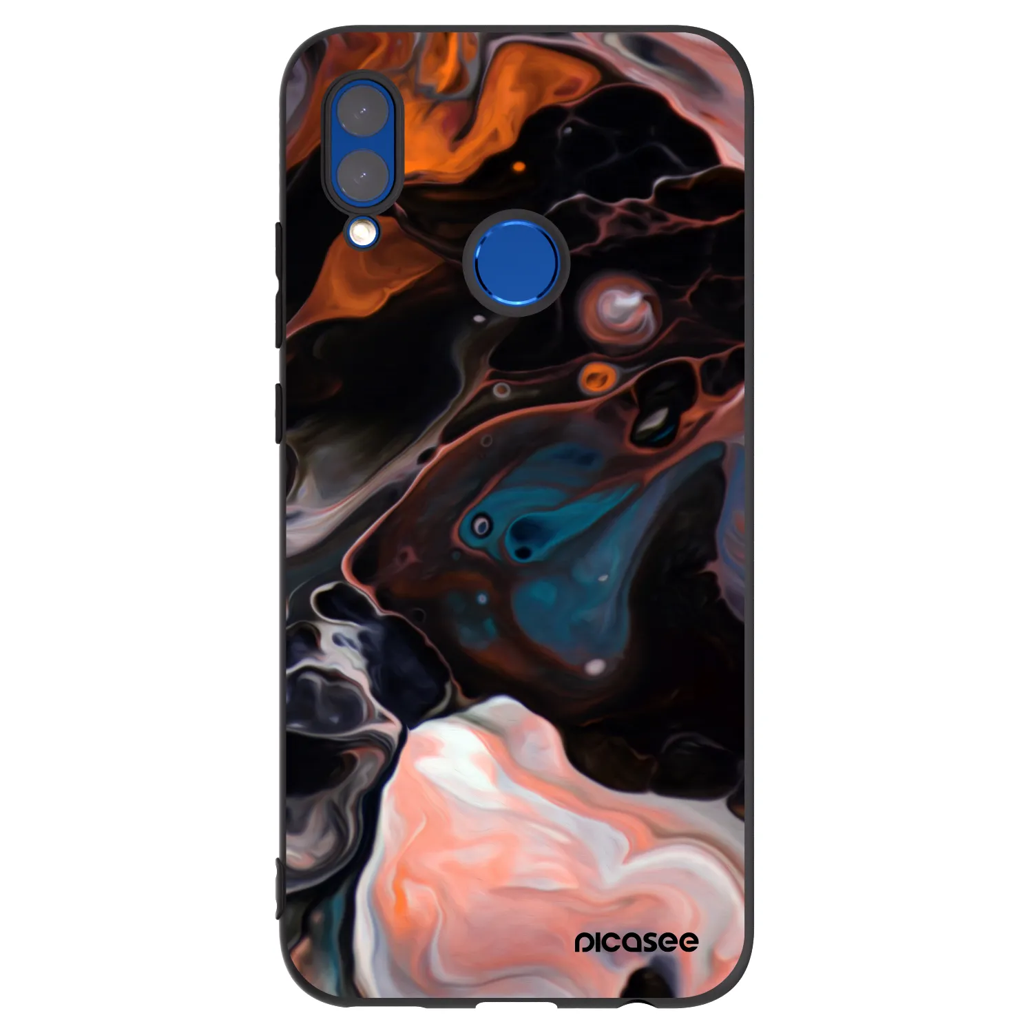 Picasee silikonski črni ovitek za Honor 10 Lite - Cream