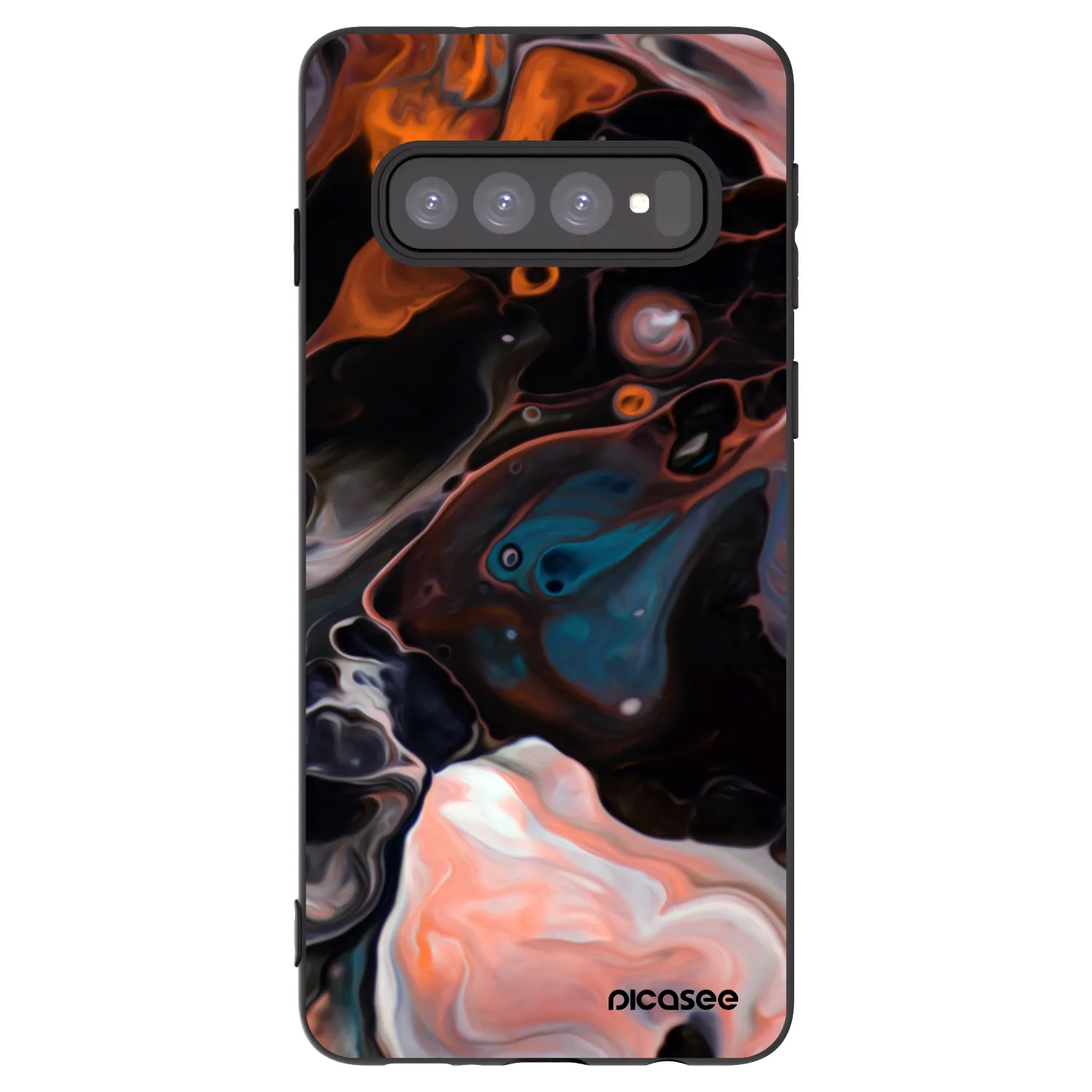 Picasee silikonski črni ovitek za Samsung Galaxy S10 G973 - Cream