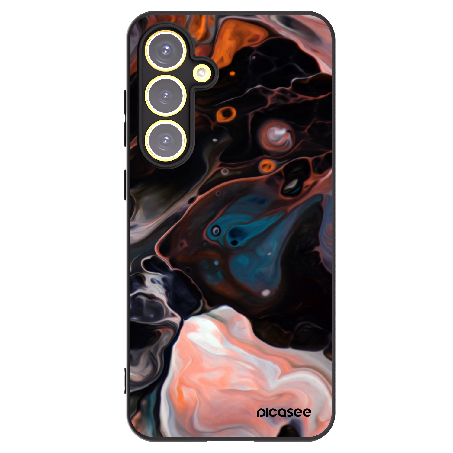 Picasee silikonski črni ovitek za Samsung Galaxy S24 FE S721B - Cream