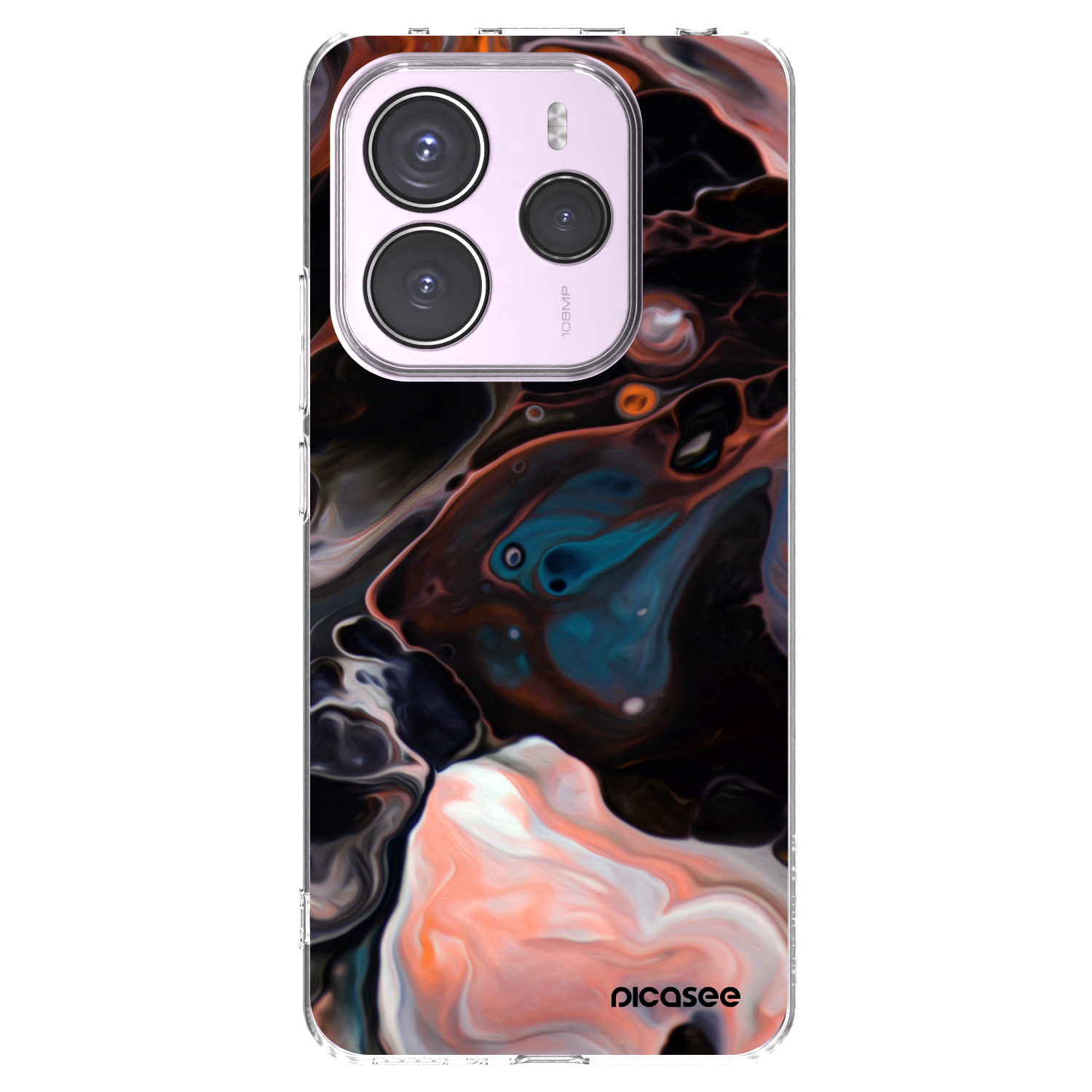 Picasee silikonski prozorni ovitek za Xiaomi Redmi Note 14 5G - Cream