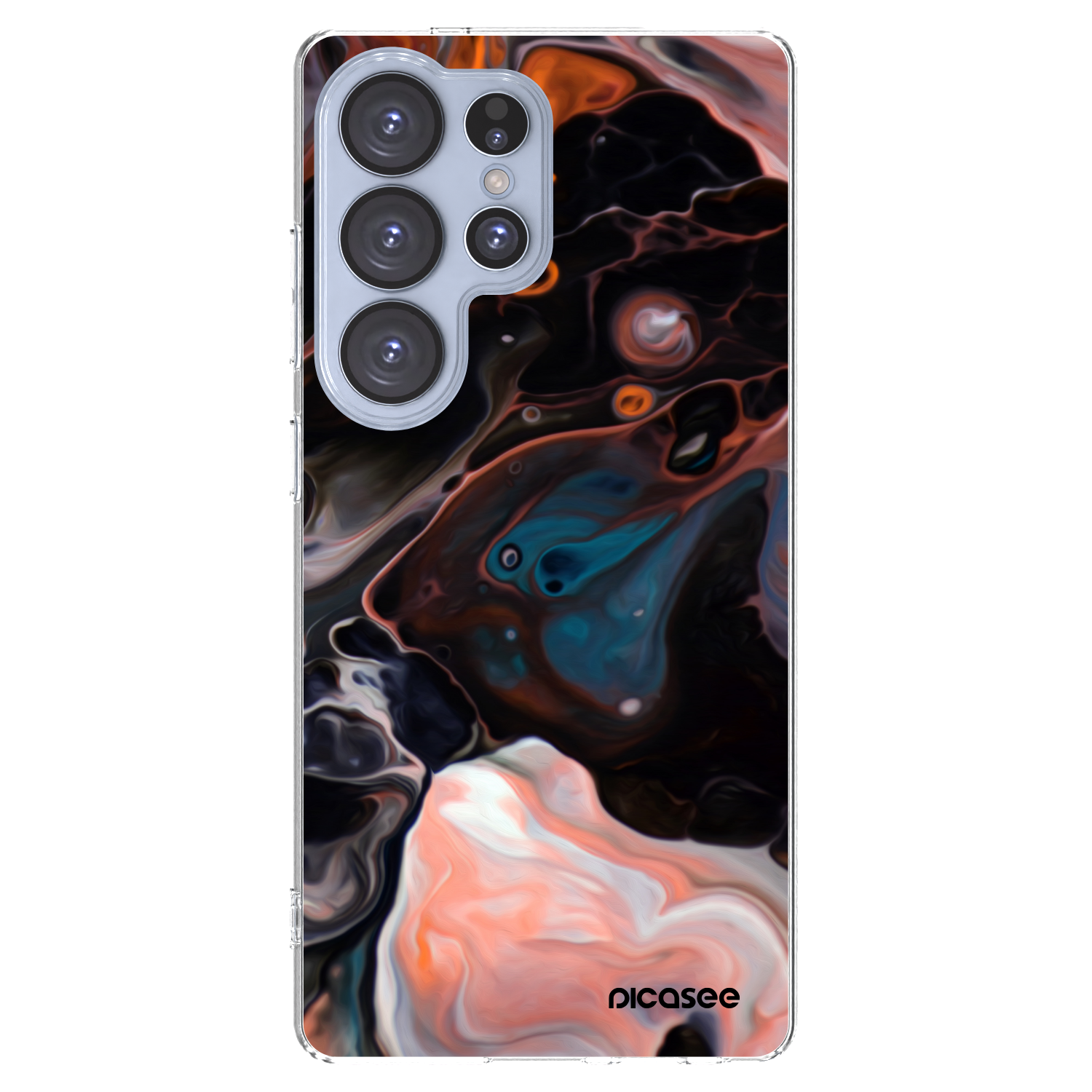 Picasee silikonski prozorni ovitek za Samsung Galaxy S25 Ultra 5G - Cream