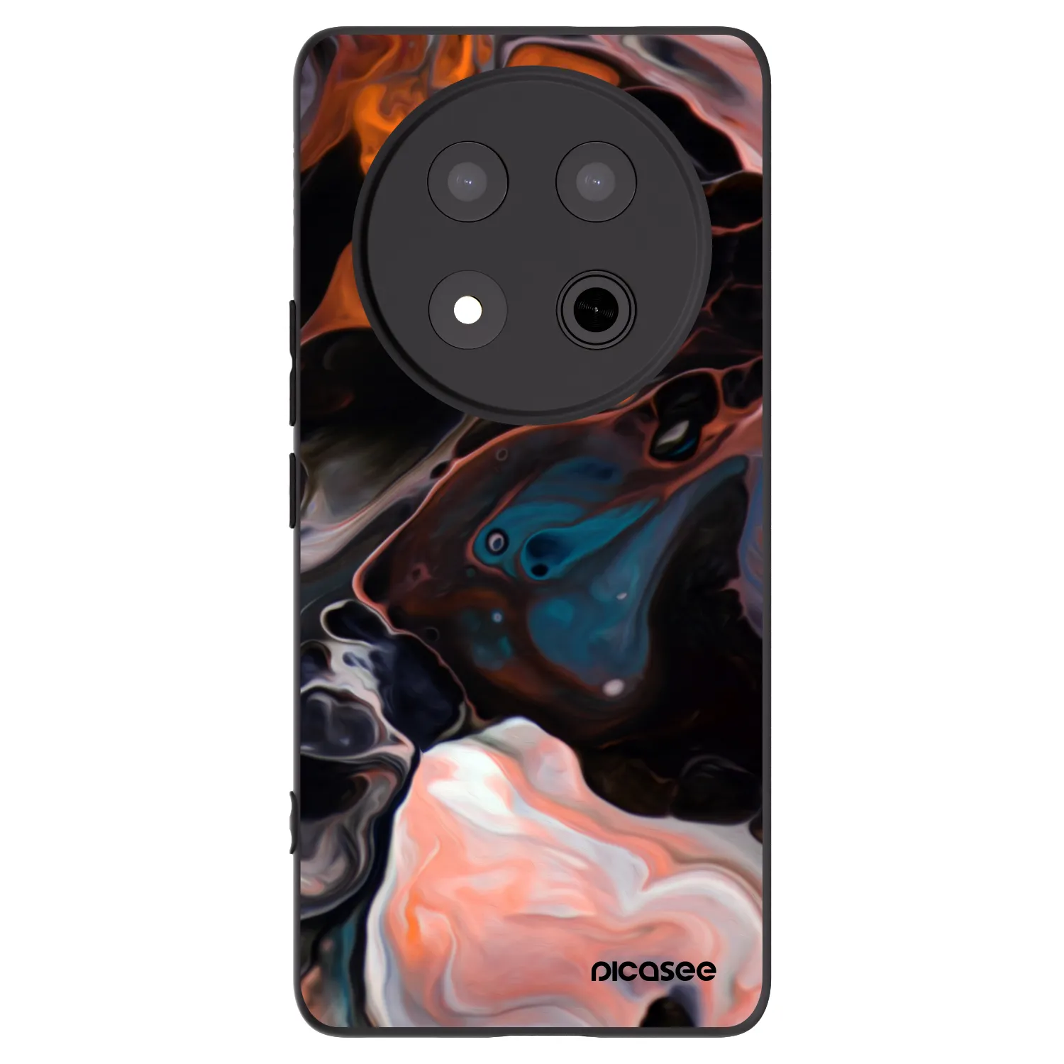 Picasee silikonski črni ovitek za Honor Magic7 Lite 5G - Cream