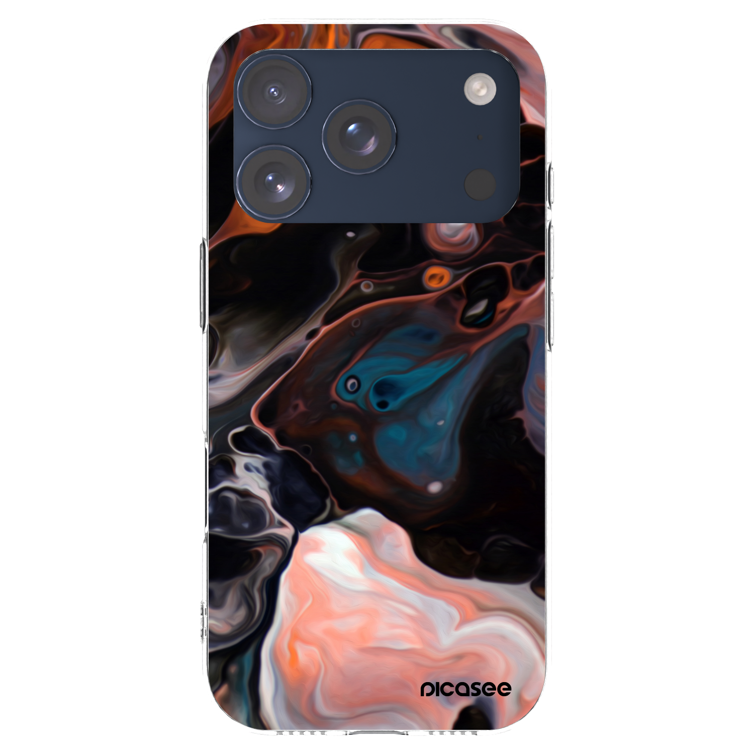 Picasee silikonski prozorni ovitek za Apple iPhone 17 Pro - Cream