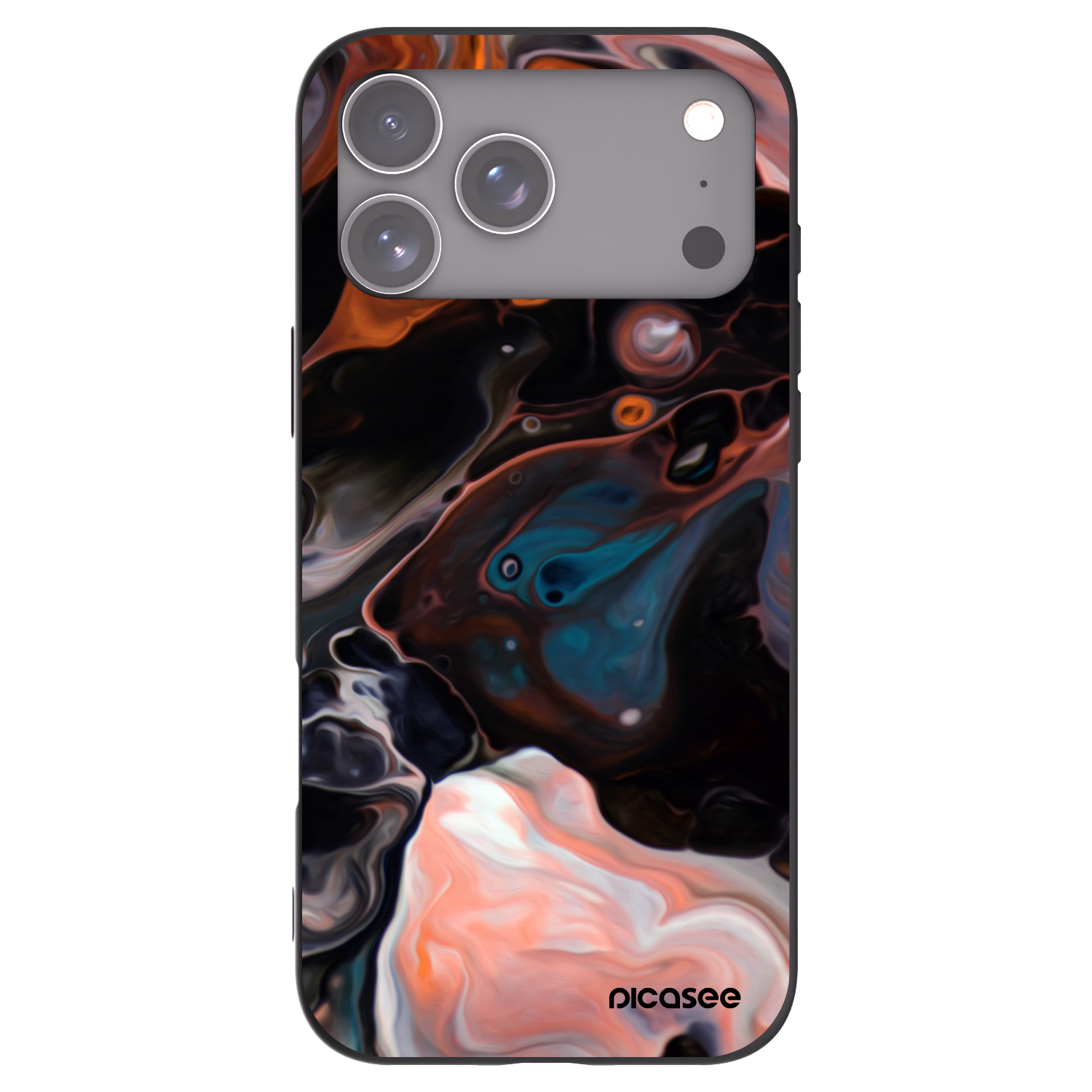 Picasee silikonski črni ovitek za Apple iPhone 17 Pro Max - Cream