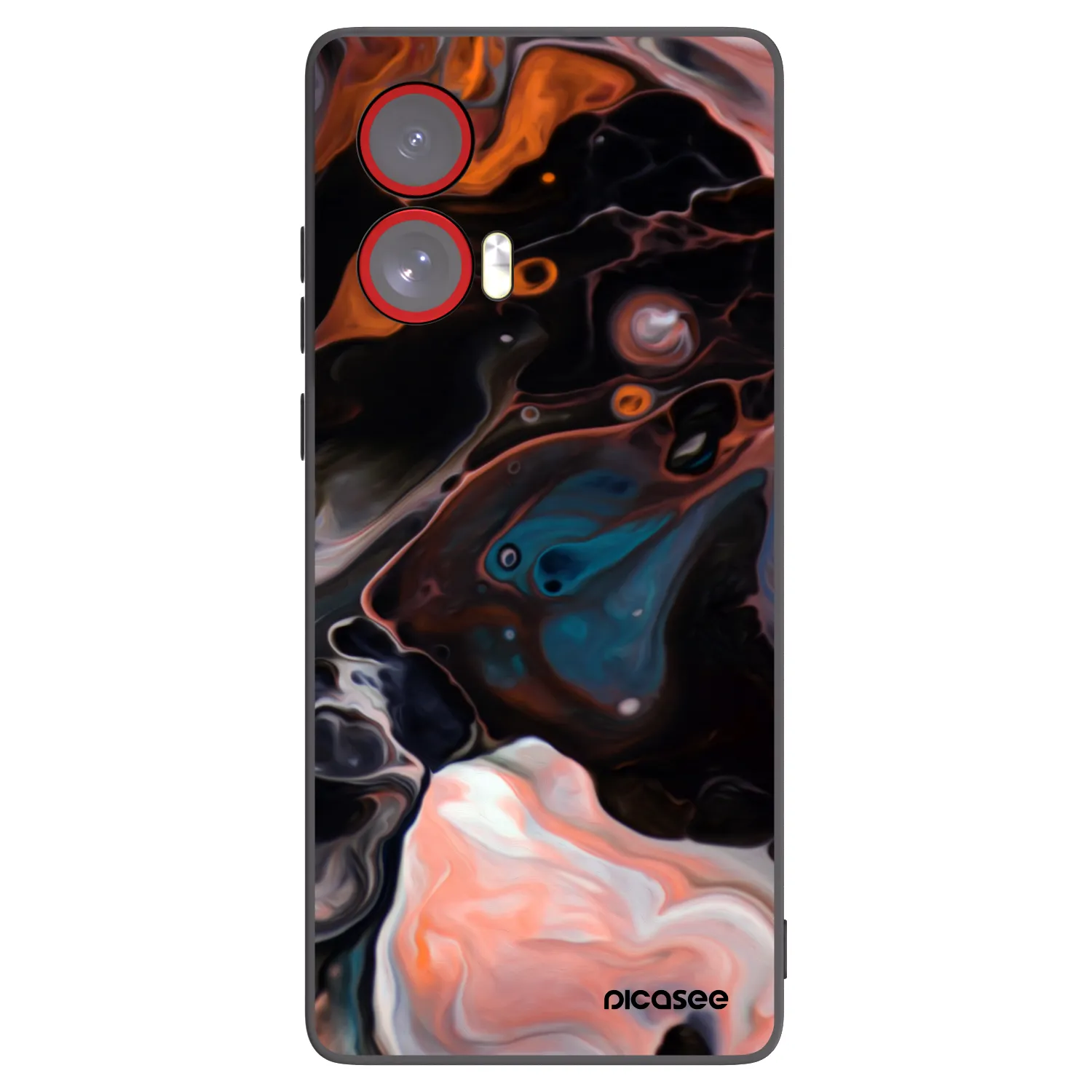 Picasee silikonski črni ovitek za Motorola Edge 50 Fusion - Cream