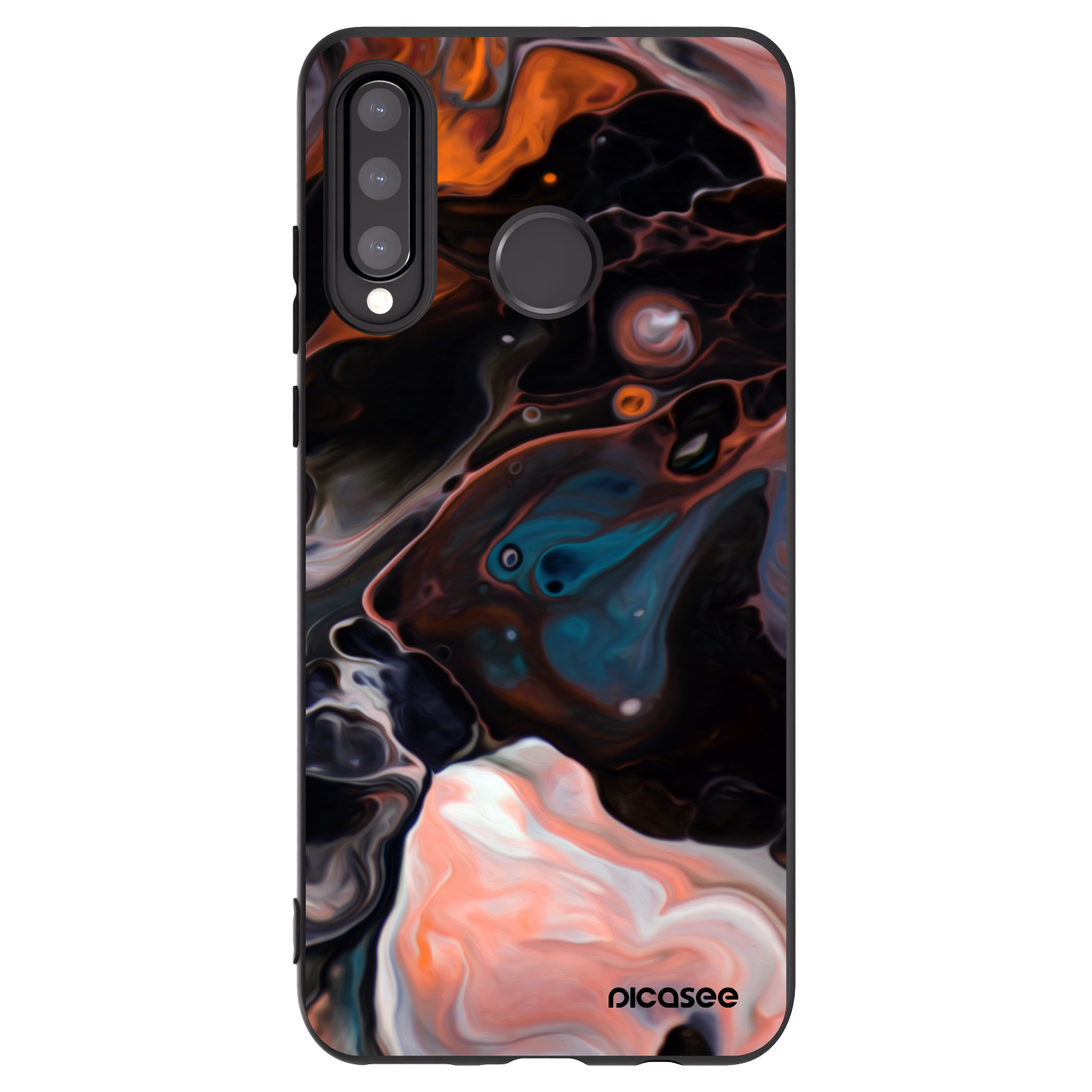 Picasee silikonski črni ovitek za Huawei P30 Lite - Cream