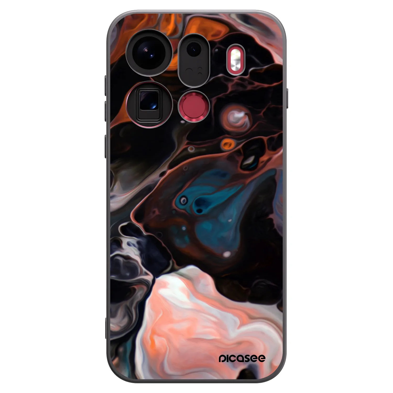 Picasee silikonski črni ovitek za OPPO Find X9 Pro - Cream