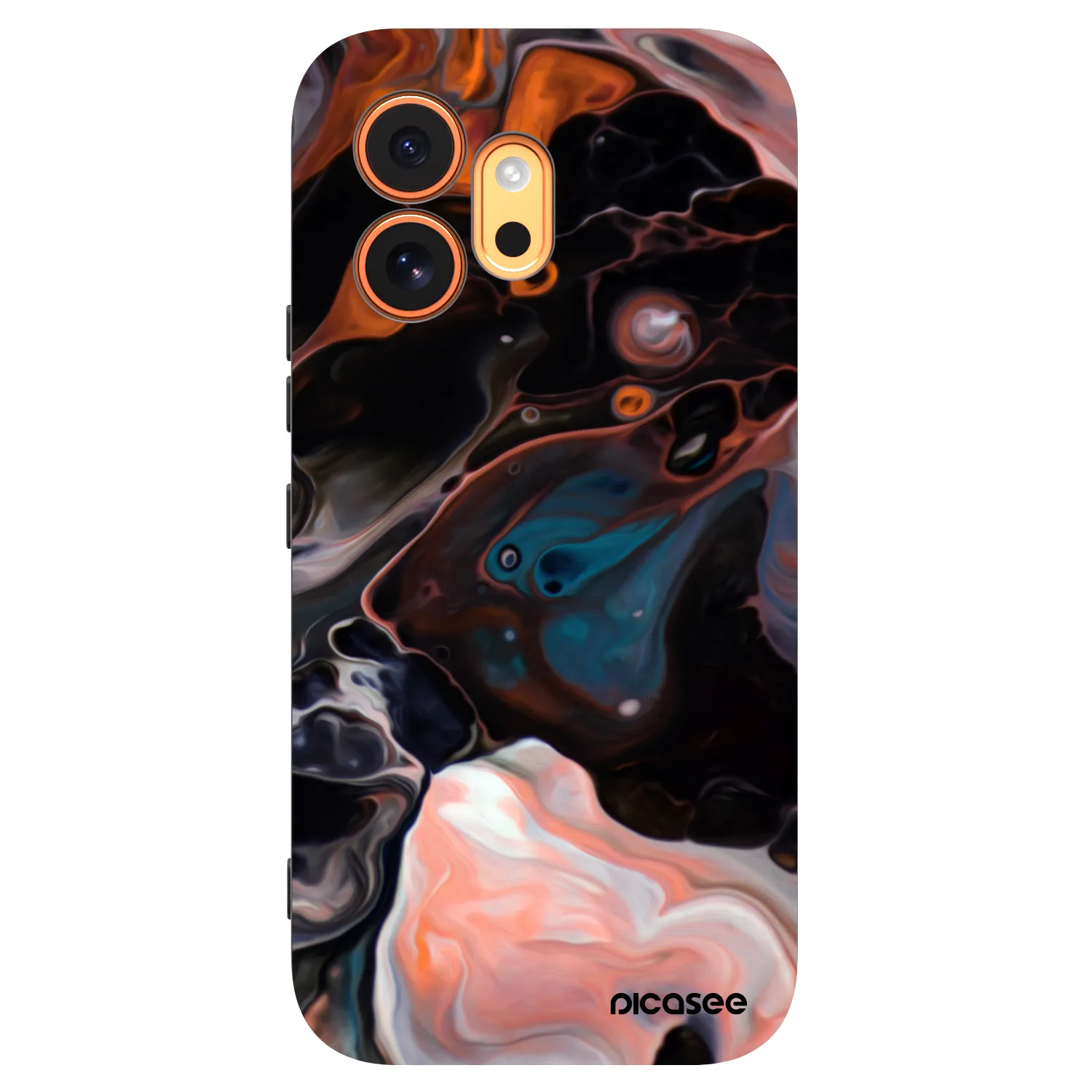 Picasee silikonski črni ovitek za Honor 600 - Cream