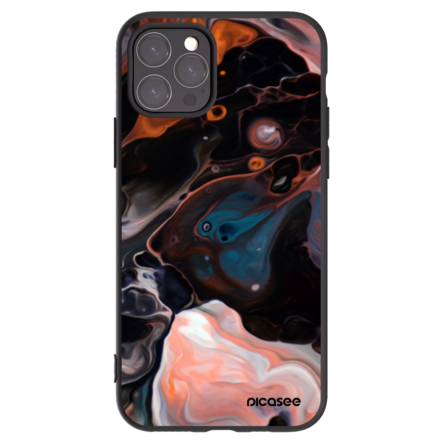 Picasee silikonski črni ovitek za Apple iPhone 11 Pro - Cream