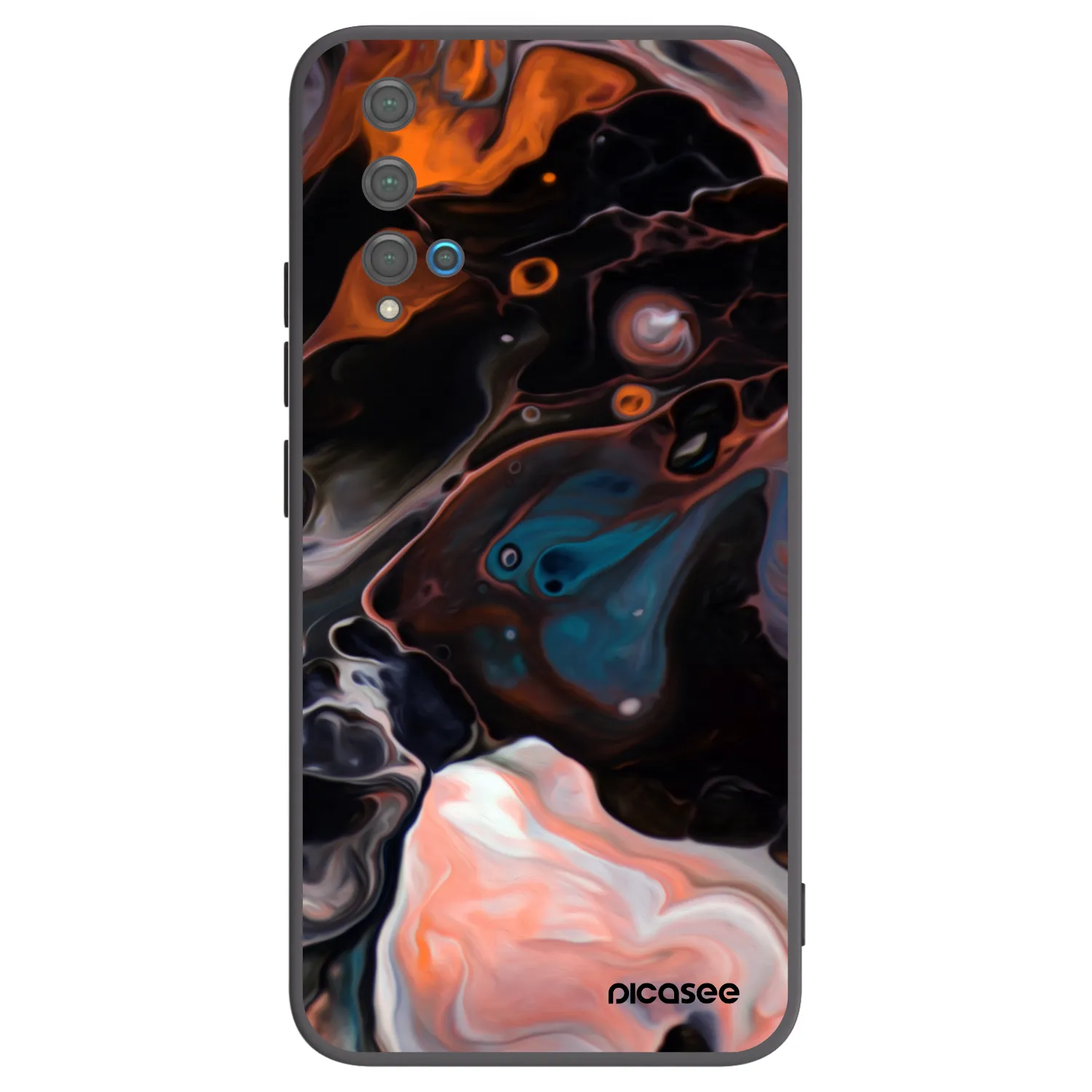 Picasee silikonski črni ovitek za Huawei Nova 5T - Cream