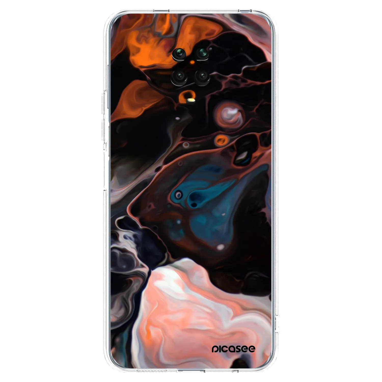 Picasee silikonski prozorni ovitek za Xiaomi Redmi Note 9 Pro - Cream
