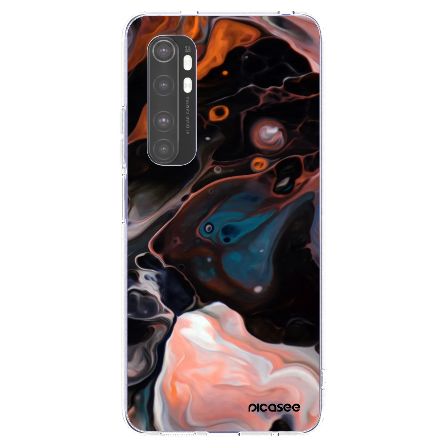 Picasee silikonski prozorni ovitek za Xiaomi Mi Note 10 Lite - Cream