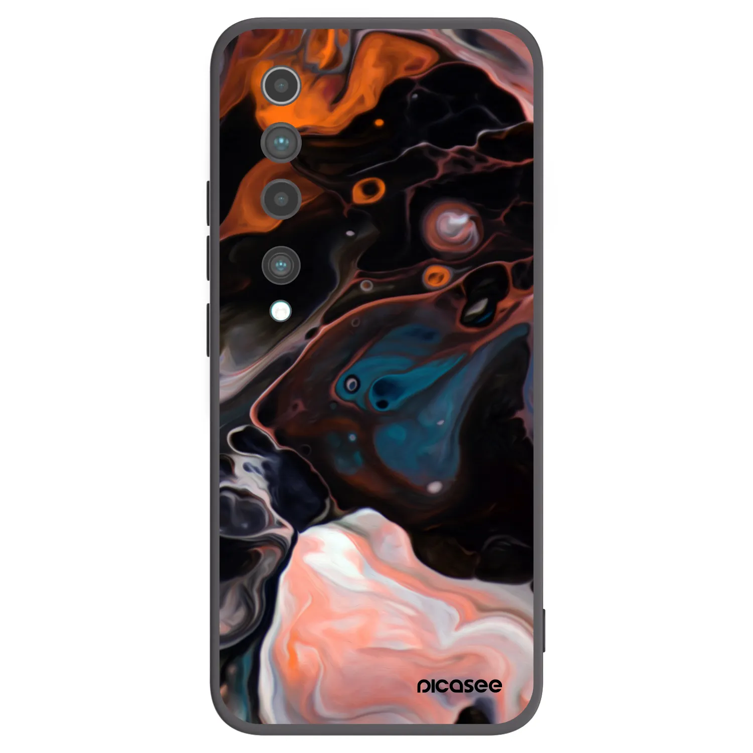 Picasee silikonski črni ovitek za Xiaomi Mi 10 - Cream