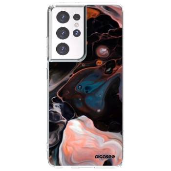 Picasee silikonski prozorni ovitek za Samsung Galaxy S21 Ultra 5G G998B - Cream