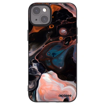 Picasee silikonski črni ovitek za Apple iPhone 15 Plus - Cream