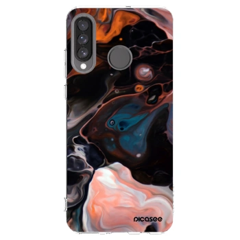 Picasee silikonski prozorni ovitek za Huawei P30 Lite - Cream
